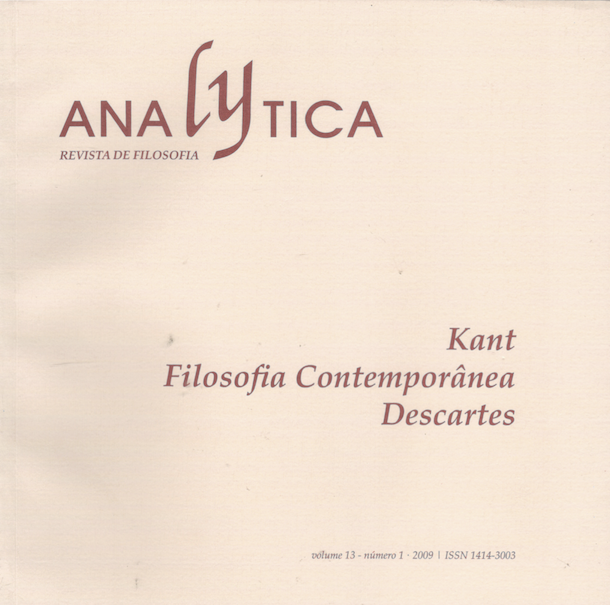 					Visualizza V. 13 N. 1 (2009): Kant - Filosofia Contemporânea - Descartes
				